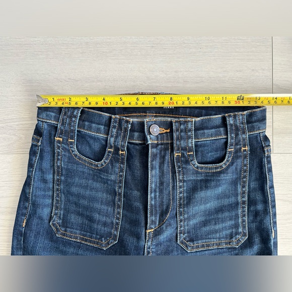 Veronica Beard Beverly Skinny Flare High Rise Dark Vintage Denim Jeans Womens 25 - Picture 8 of 11